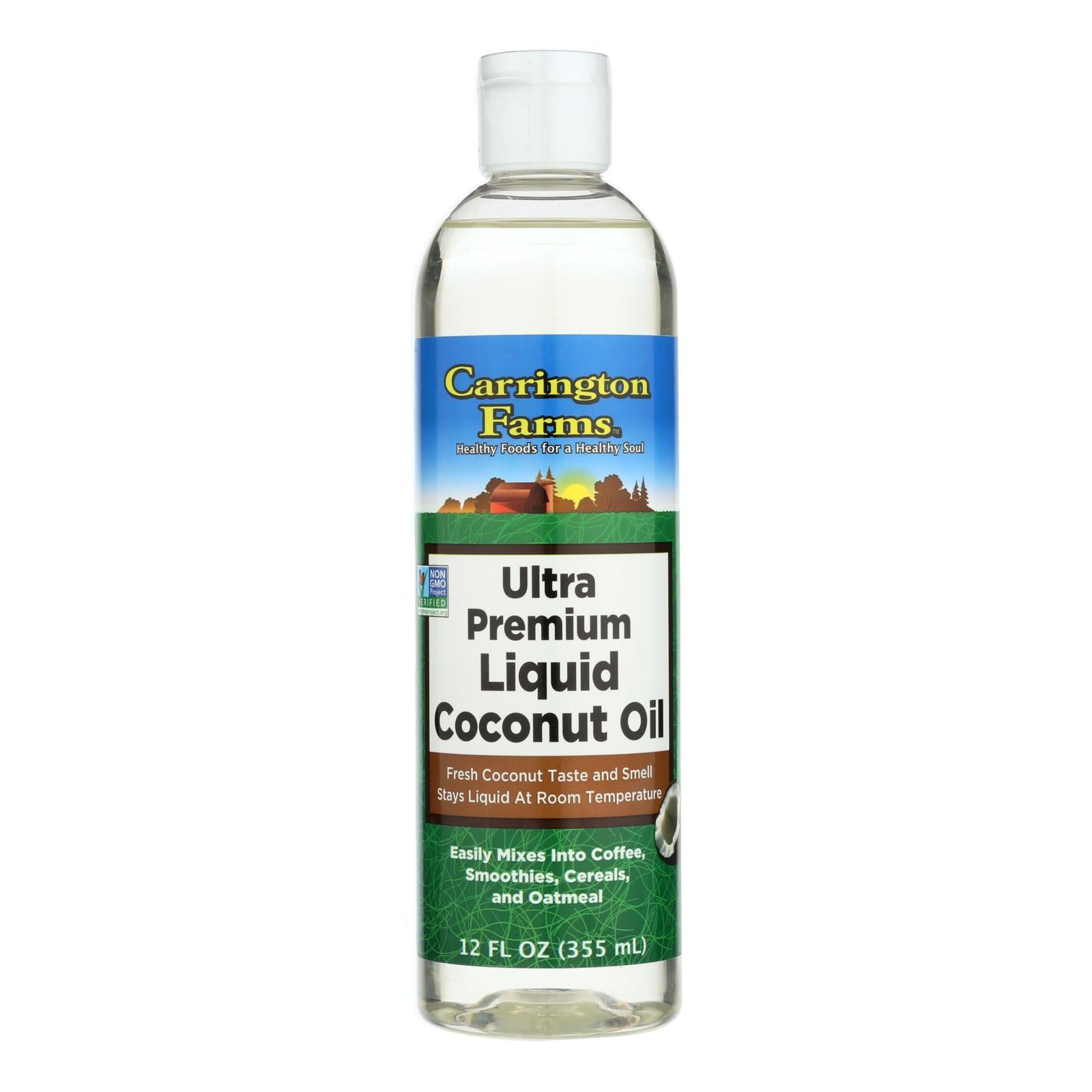 Fermes Carrington, Carrington Farms™ Premium Mct Liquid Coconut Oil - Caisse de 6 - 12 FZ