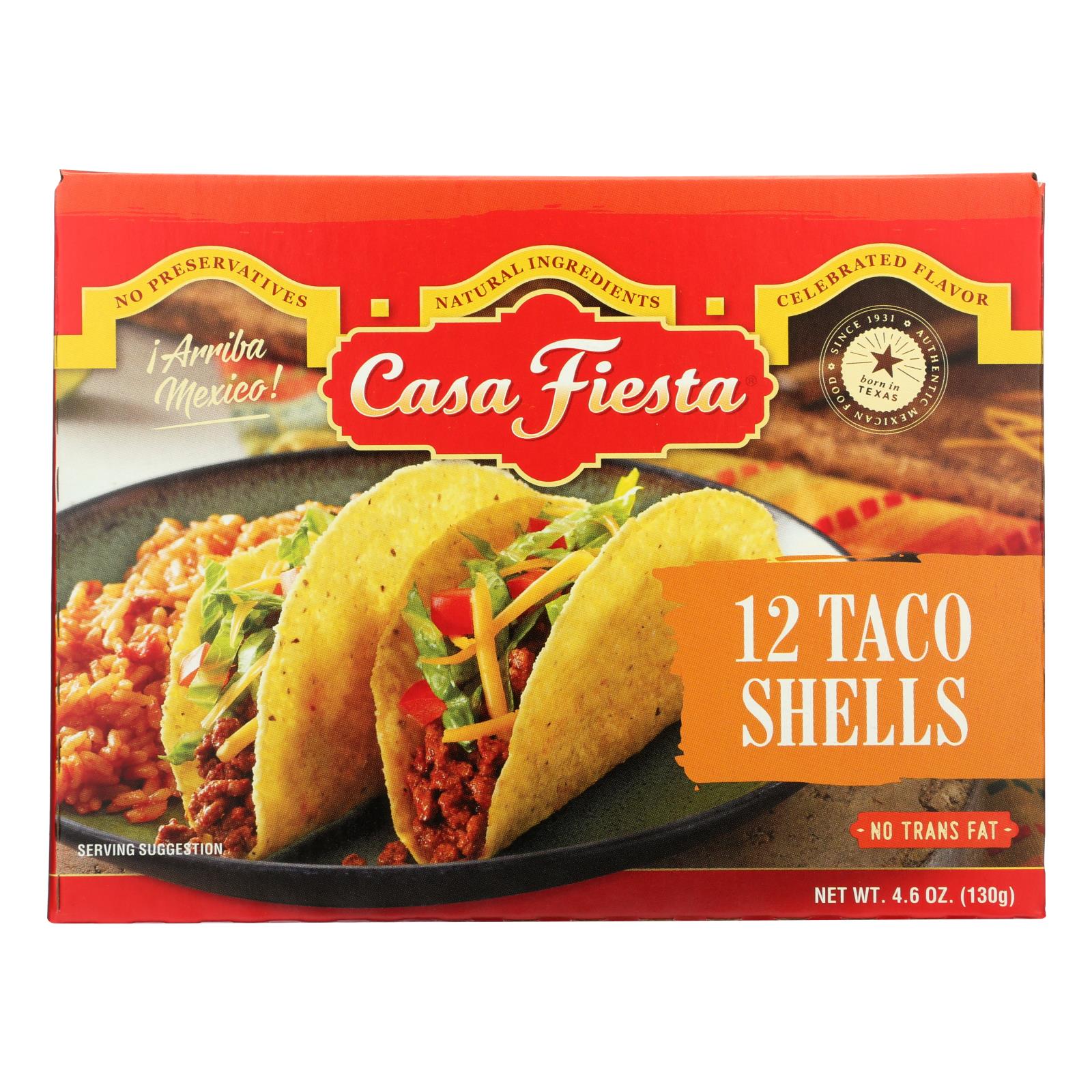 Casa Fiesta, Casa Fiesta - Boîte de 12 coquilles à tacos - 4.6 oz (paquet de 12)