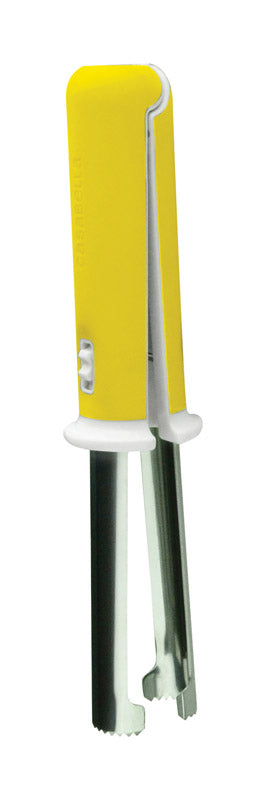 BRADSHAW INTERNATIONAL INC, Casabella 1-1/2 in. W x 8-5/16 in. L Plastique jaune/blanc/acier inoxydable Dénoyauteur de pommes