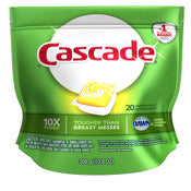 Dot Foods Inc, Cascade 97730 Lemon Scent Actionpacs Dishwasher Detergent 20 Count (Détergent pour lave-vaisselle au parfum de citron)