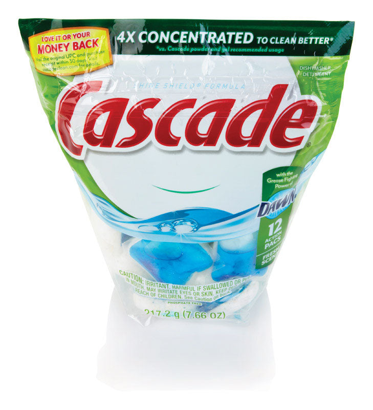 Cascade, Cascade Action Pack Fresh Scent Pods Dishwasher Detergent 12 pk