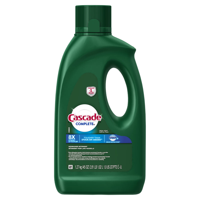 PROCTER & GAMBLE, Cascade Complete Fresh Scent Gel Detergent pour lave-vaisselle 45 oz (paquet de 4)