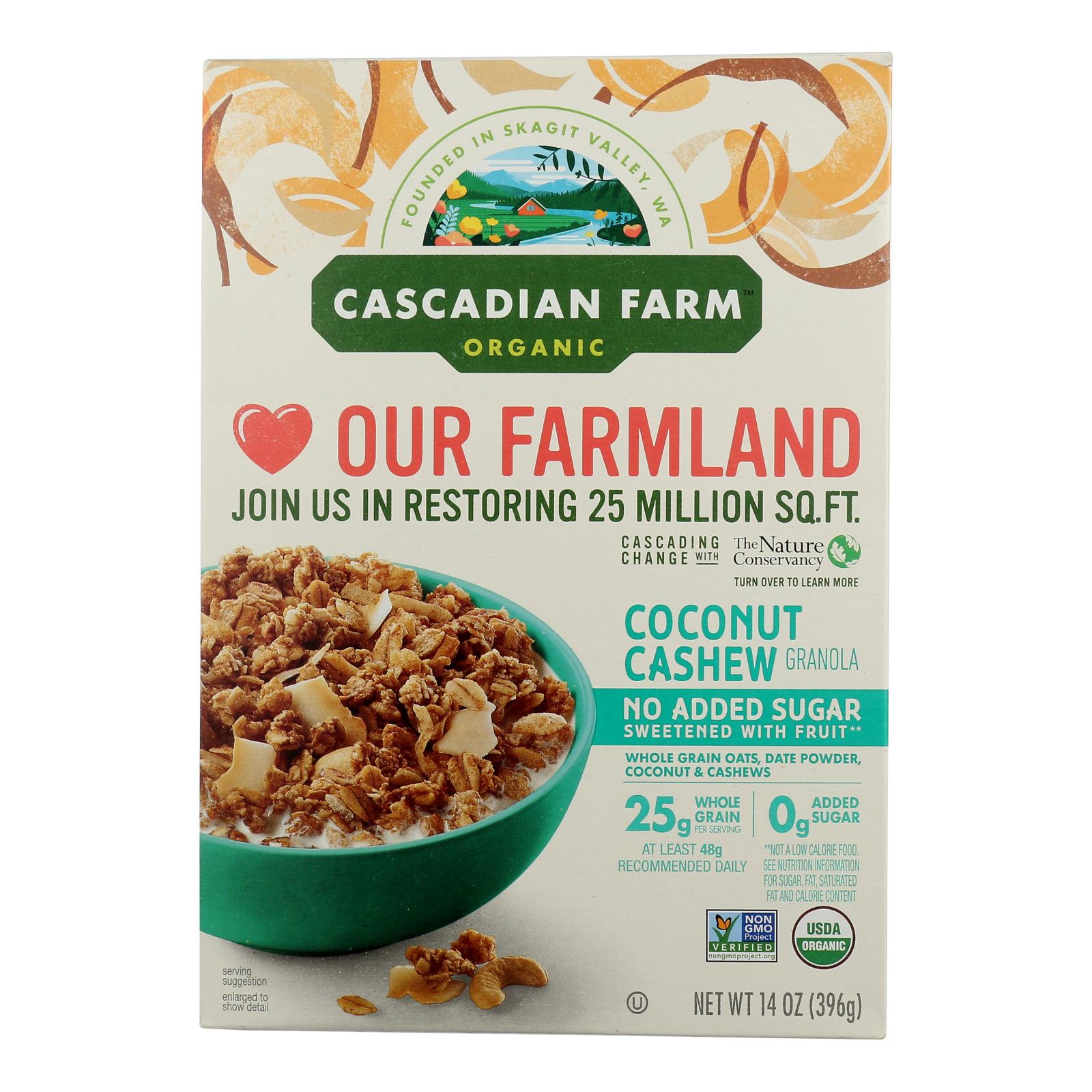 Ferme des Cascades, Cascadian Farm - Cerl Gran Coconut Cshw - Caisse de 6 - 14 OZ (Pack de 6)