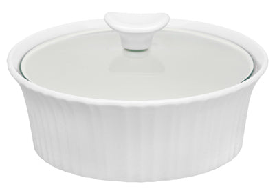 Marques Corelle, Casserole avec couvercle en verre, French White III, 1.5-Qt. (Pack of 2)