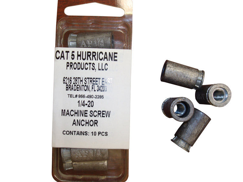 Produits Cat 5 Hurricane, Cat 5 Ancres de plomb 10/Pack