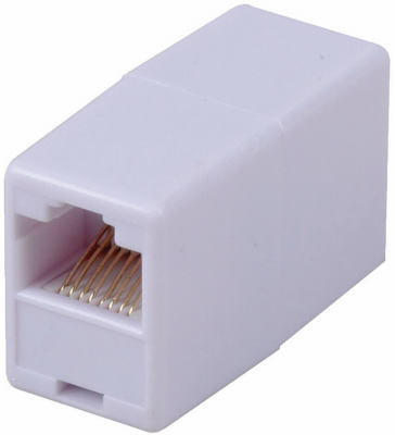 Audiovox, Cat5/Cat6 In-Line White Coupler (Pack de 6)