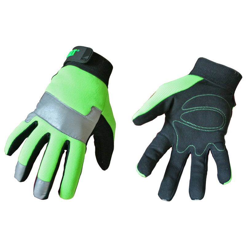 BOSS MFG CO, Caterpillar Utility Gloves Black/Green L 1 paire