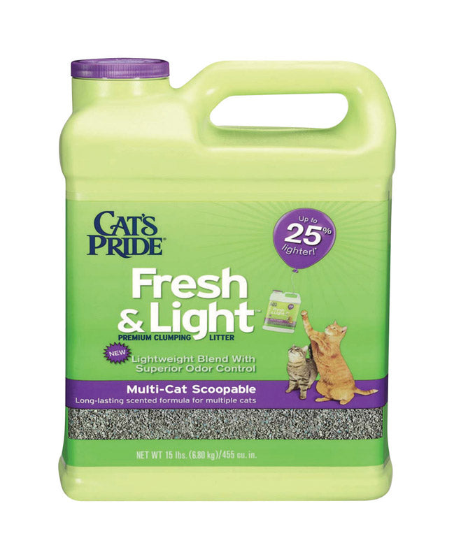 OIL-DRI CORP OF AMERICA, Cat's Pride Litière pour chat Fresh & Light Parfum frais et propre 15 lb