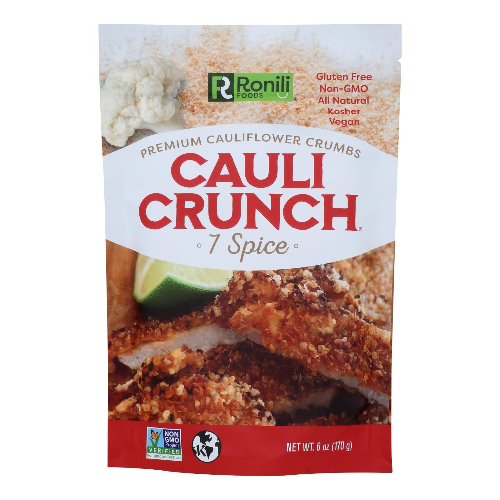 Cauli-Crunch, Cauli-crunch - Cauliflwr Crumbs 7 Spice - CS of 6-6 OZ (Pack of 6)