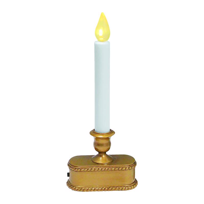 ACE TRADING- INLITEN 12, Celebrations Brushed Gold No Scent Auto Sensor Candle (bougie sans parfum à capteur automatique)