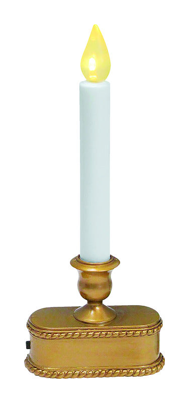 ACE TRADING- INLITEN 12, Celebrations Brushed Gold No Scent Auto Sensor Candle (bougie sans parfum à capteur automatique)