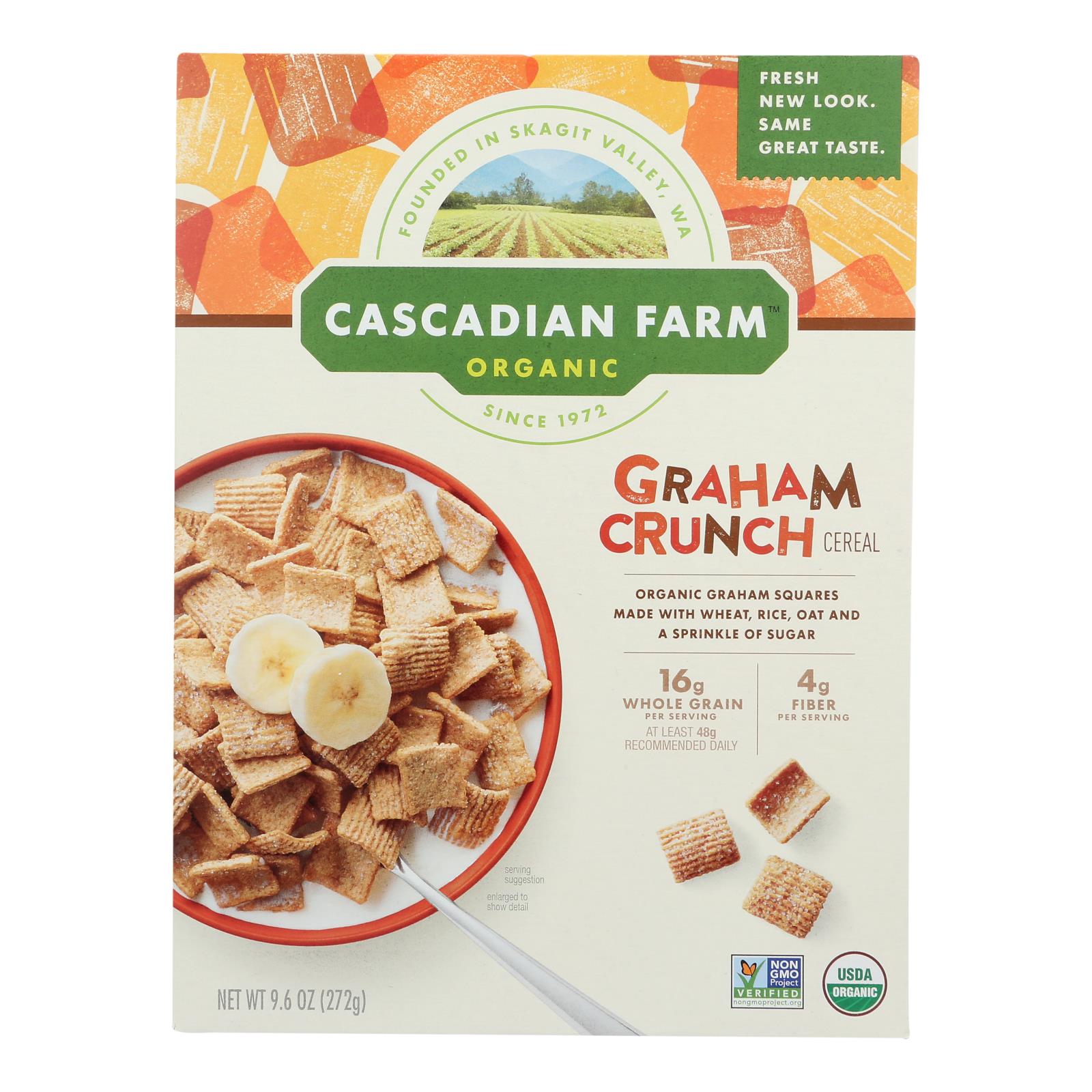 Ferme Cascadienne, Céréales biologiques de Cascadian Farm - Graham Crunch - Caisse de 10 - 9.6 oz (paquet de 10)