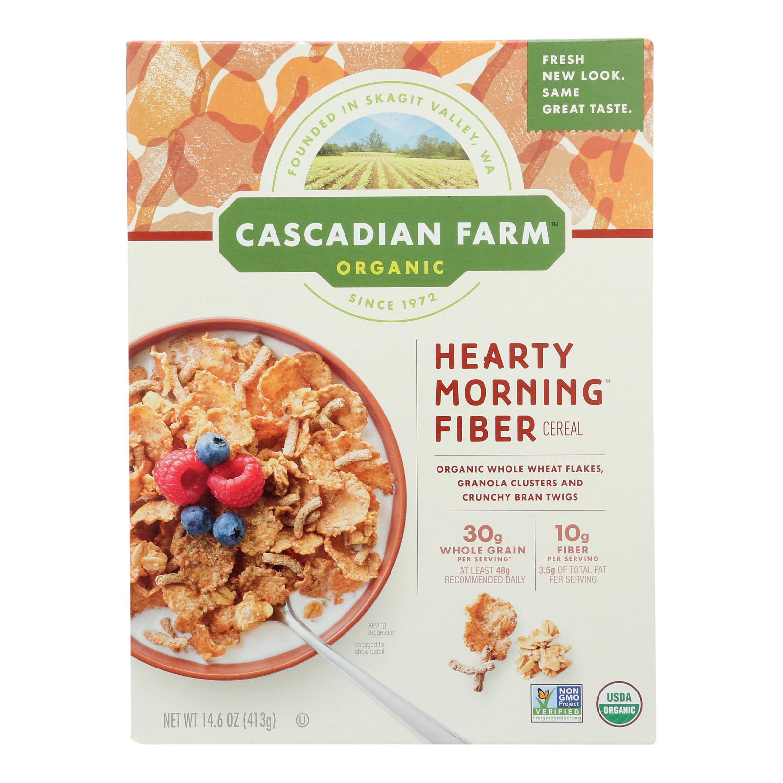 Ferme Cascadienne, Céréales biologiques de Cascadian Farm - Hearty Morning - Caisse de 10 - 14.6 oz (paquet de 10)