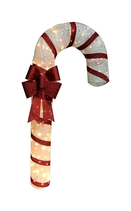 ACE TRADIG - CITI TALENT 3, Citi-Talent Candy Cane w/Bow Holiday Decoration Red/White Fabric 1 pk