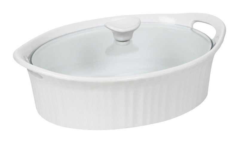 Corningware, Corningware 8.5 in. W X 12-3/4 in. L Blanc