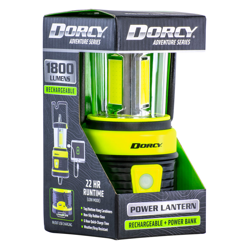 DORCY INTERNATIONAL INC, Dorcy Adventure Series 1800 lm Black/Yellow LED Camping Lantern