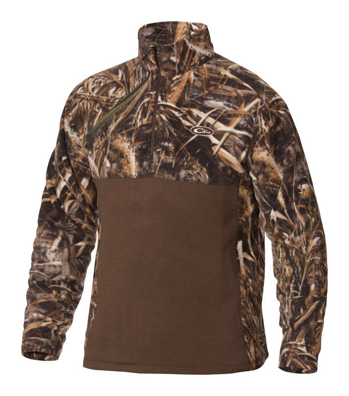 ICON OUTDOORS LLC, Drake MST XL Long Sleeve Men's Quarter Zip Realtree Max-5 Golf Pullover Shirt