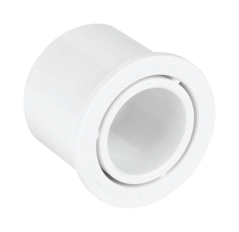 DURA PLASTIC PRODUCTS LLC, Dura Schedule 40 1-1/2 in. Spigot X 1 in. D Slip PVC Reducing Bushing 100 pk