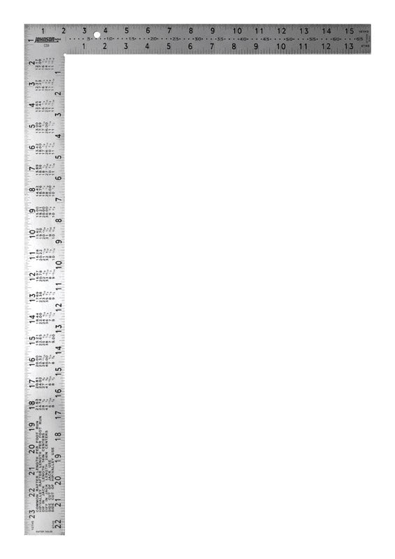 Johnson Level & Tool, Equerre de charpentier, acier, 16 x 24-In.