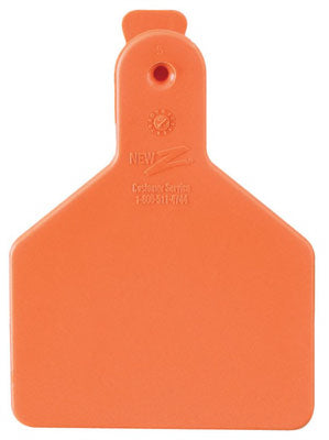 Z Tags, Étiquette pour veau, orange, 2-3/8 x 3-1/4-In., 25-Pk.