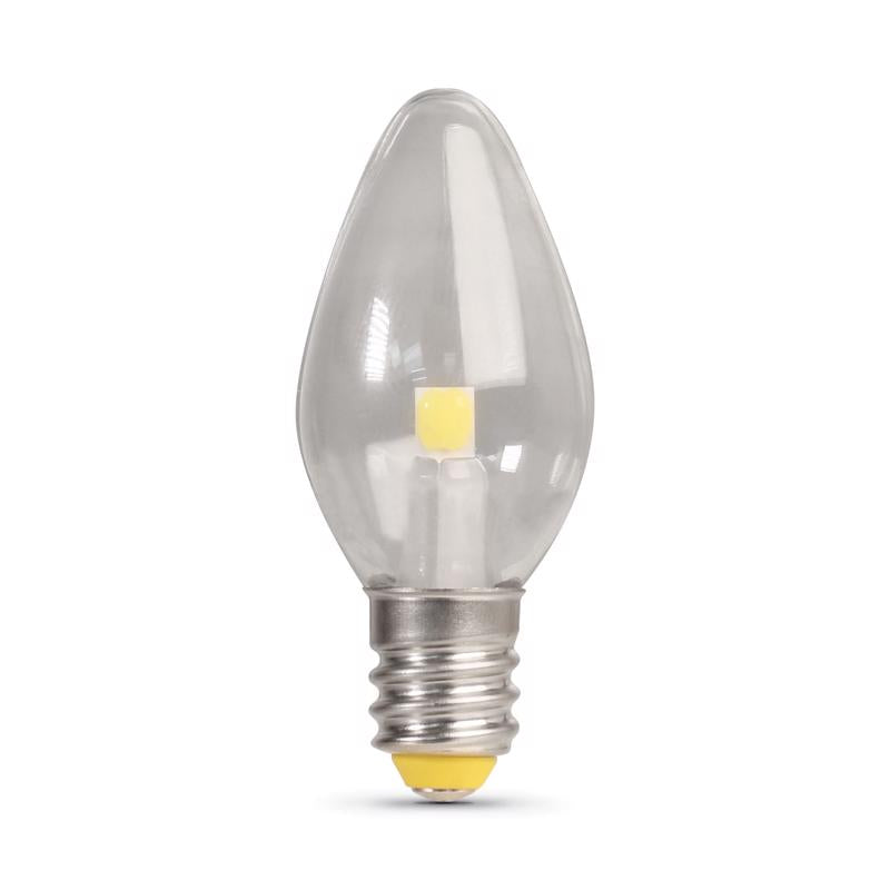 FEIT ELECTRIC CO, Feit C7 E12 (Candélabre) Ampoule LED Daylight 7 Watt Equivalence 4 pk