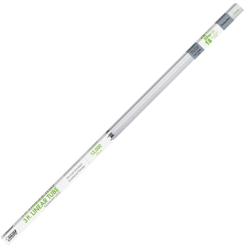 FEIT ELECTRIC CO, Feit Electric 30 W T8 36 in.   L Cool White Linear 4100 K 1 pk (Pack de 6)