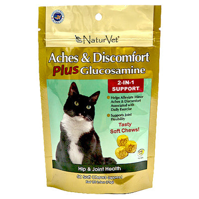 American Distribution & Mfg Co, Friandises pour chats, Aches & Discomfort Plus Soft Chews, 60-Ct.