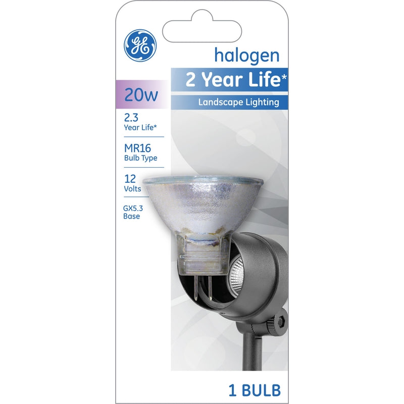 GE, GE 20 watts MR16 Specialty Halogen Bulb 275 lumens Warm White 1 pk (Pack de 3)