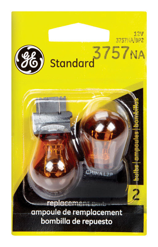 ÉCLAIRAGE GE, GE Automotive Bulb 3757NA/BP2 Orange 2 pk (Pack de 6)