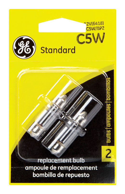 ÉCLAIRAGE GE, GE Automotive Bulb C5W/BP2 Clair 2 pk (Pack de 6)