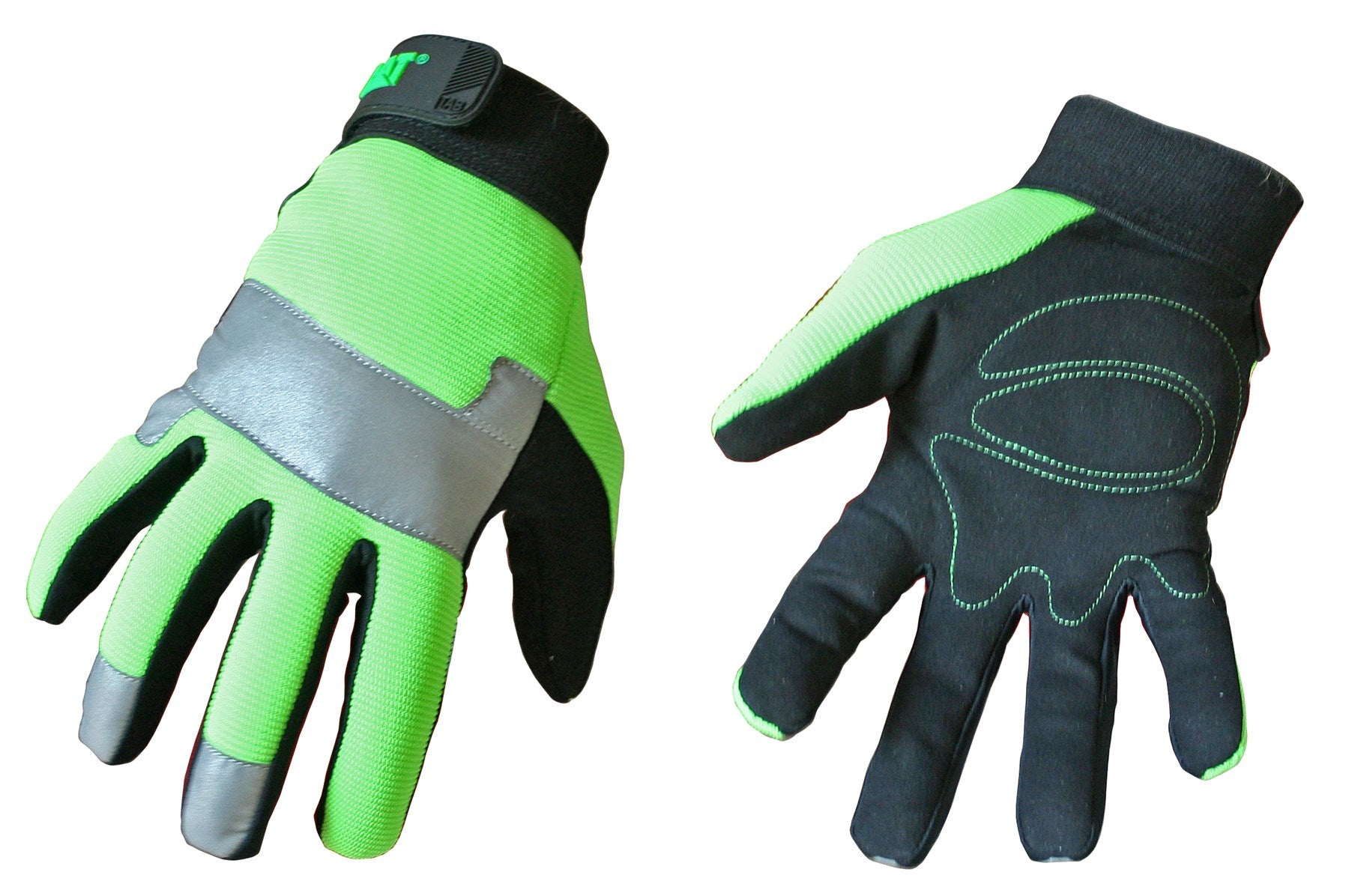 Gants de chat, Gants Cat CAT012214J Jumbo Vert Fluorescent Gants dos Spandex