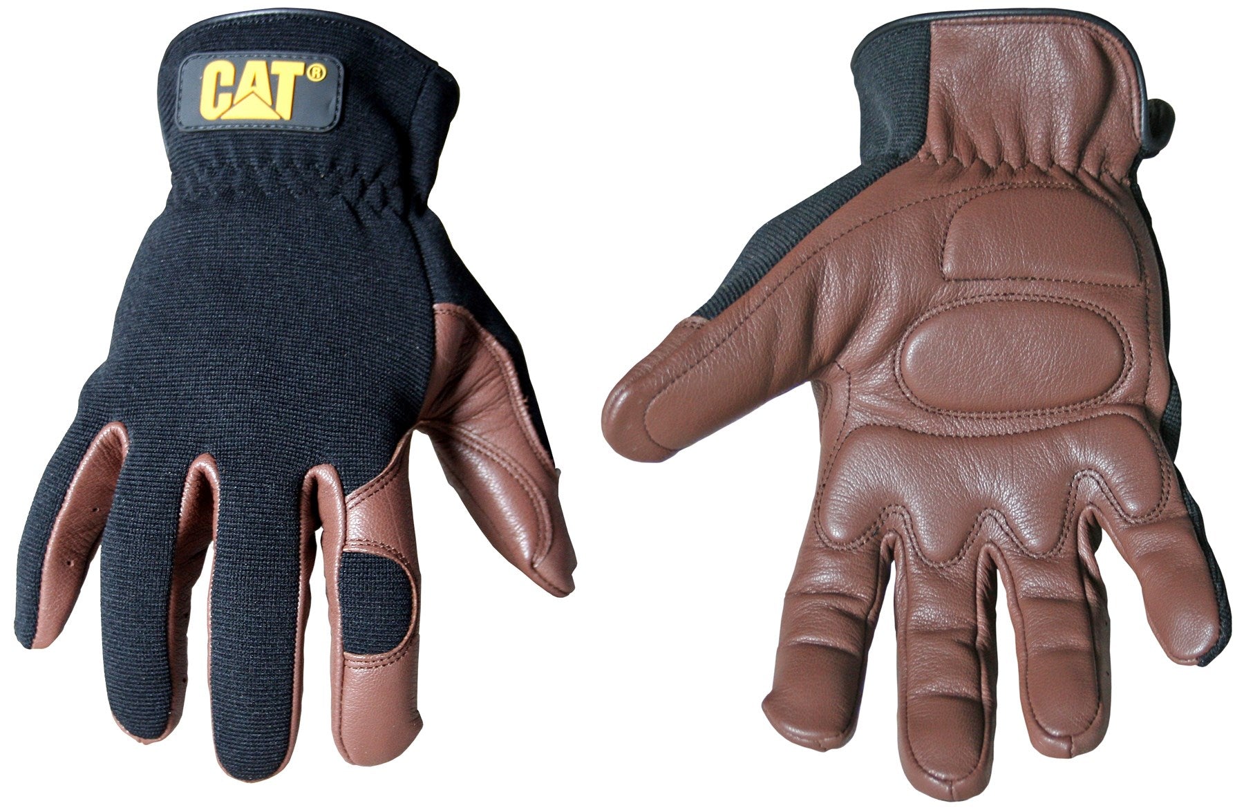 Gants de chat, Gants de chat CAT012216L Grands gants en peau de daim et élasthanne marron