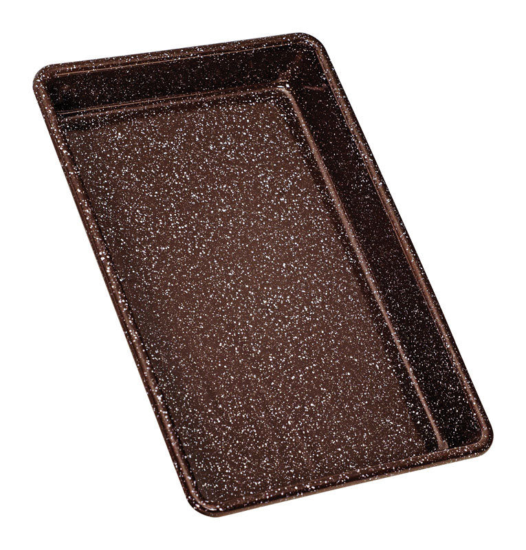 COLUMBIAN HOME PRODUCTS LLC, Granite Ware Better Browning Bakeware 7 in. W x 11 in. L Brownie Pan Brown 1 pk