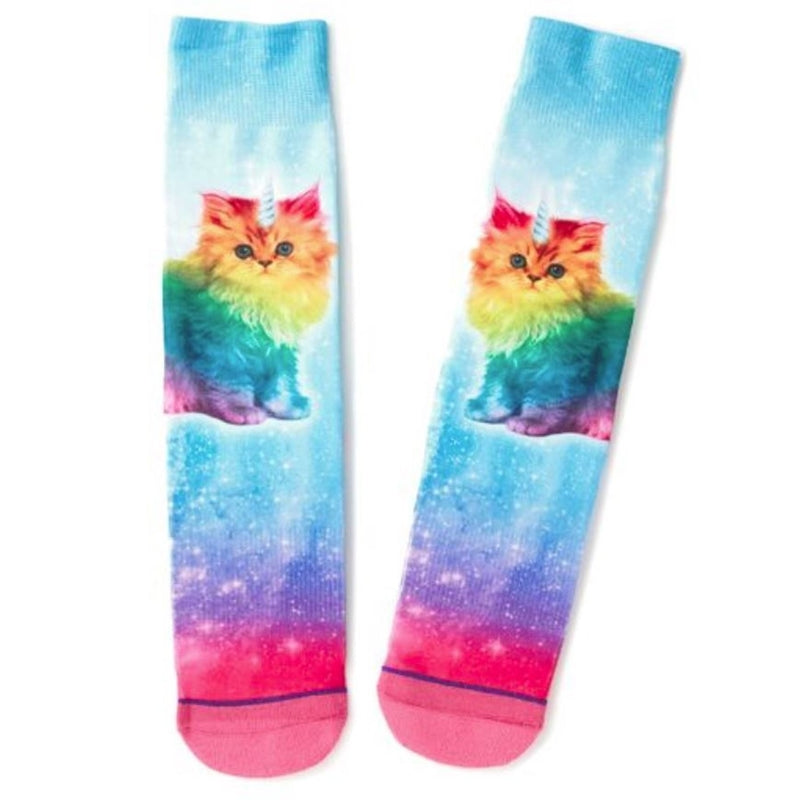 HALLMARK MARKETING COMPANY LLC, Hallmark Caticorn Crew Socks Cotton 1 pk (Pack of 2)