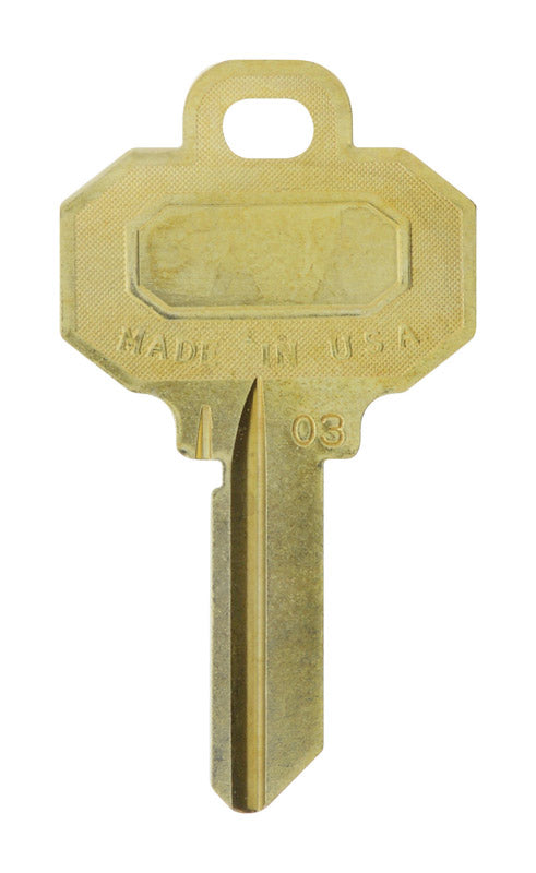 GROUPE HILLMAN RSC, Hillman House/Office Universal Key Blank Single sided (paquet de 10)