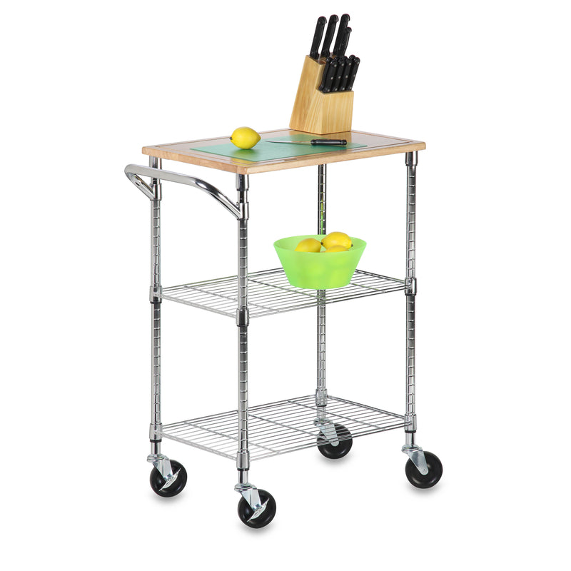 HONEY-CAN-DO INTERNATIONAL, Honey-Can-Do 37-1/2 in. H X 28-1/2 in. L X 17-3/4 po. D Utility Cart