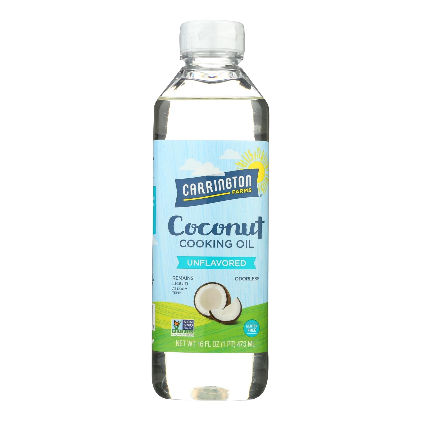 Carrington Farms, Huile de cuisson à la noix de coco de Carrington Farms - Caisse de 6 - 16 fl oz. (Paquet de 6)