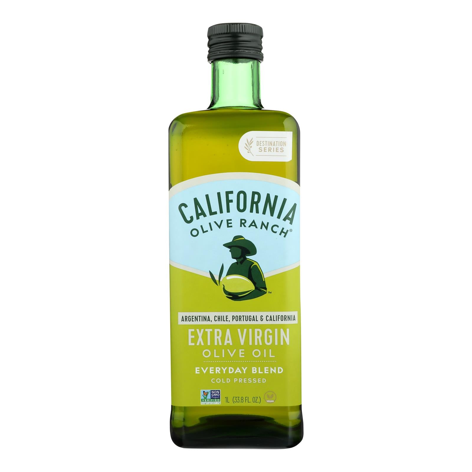 Ranch d'olives de Californie, Huile d'olive extra vierge California Olive Ranch - Carton de 6 - 33.8 fl oz. (Paquet de 6)