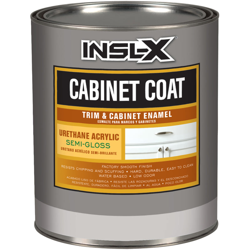 Insl-x, Insl-X Cabinet Coat Peinture acrylique émaillée pour armoires et boiseries, semi-brillante, à base d'uréthane et de teinte blanche (paquet de 4)