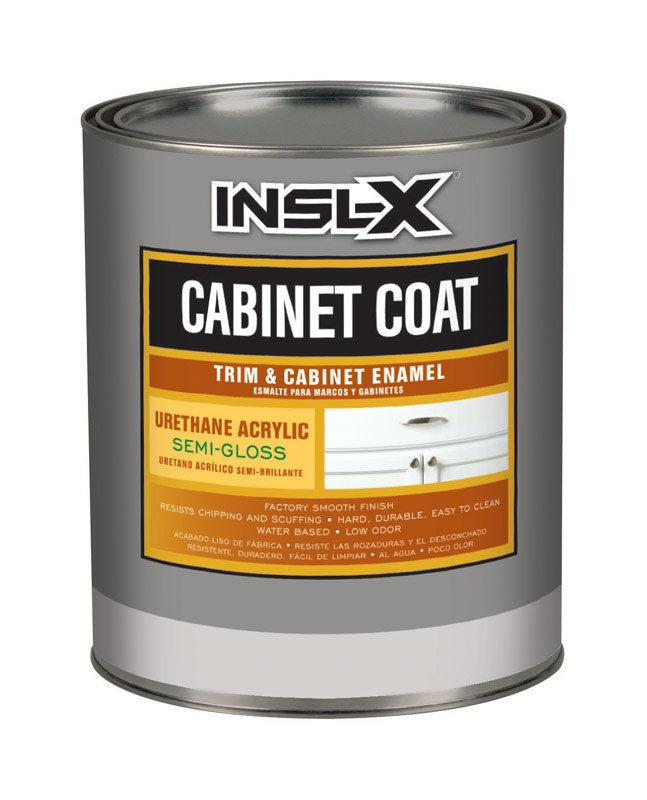 Insl-x, Insl-X Cabinet Coat Peinture acrylique émaillée pour armoires et boiseries, semi-brillante, à base d'uréthane et de teinte blanche (paquet de 4)