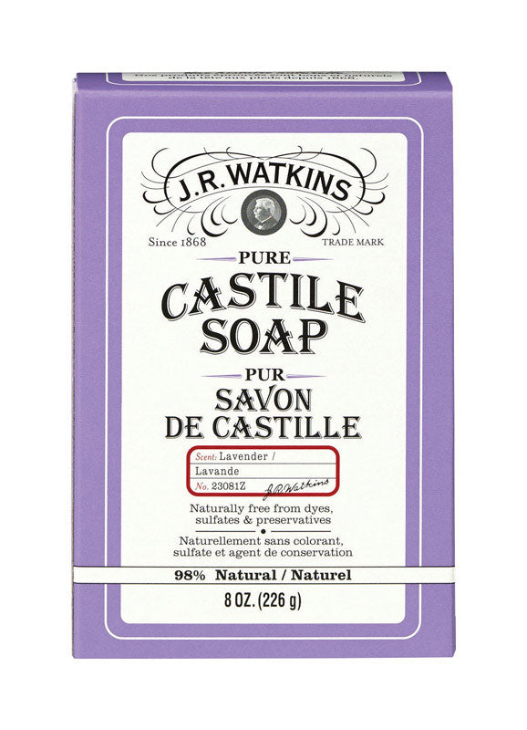 EMERSON HEALTHCARE LLC, J.R. Watkins Savon castile à la lavande 8 oz (paquet de 12)