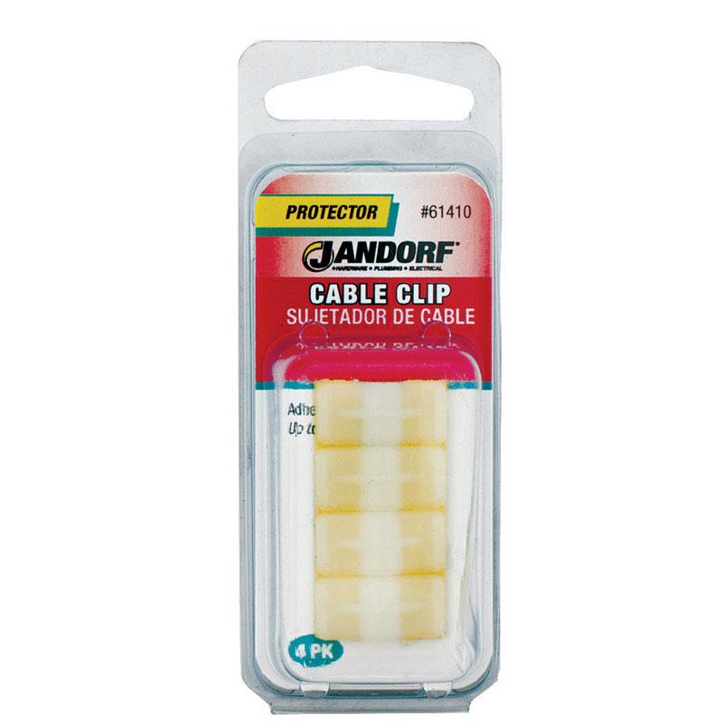 QUINCAILLERIE SPÉCIALISÉE JANDORF, Jandorf 1/8 in. D X 0.76 in. L Clip de câble en nylon naturel