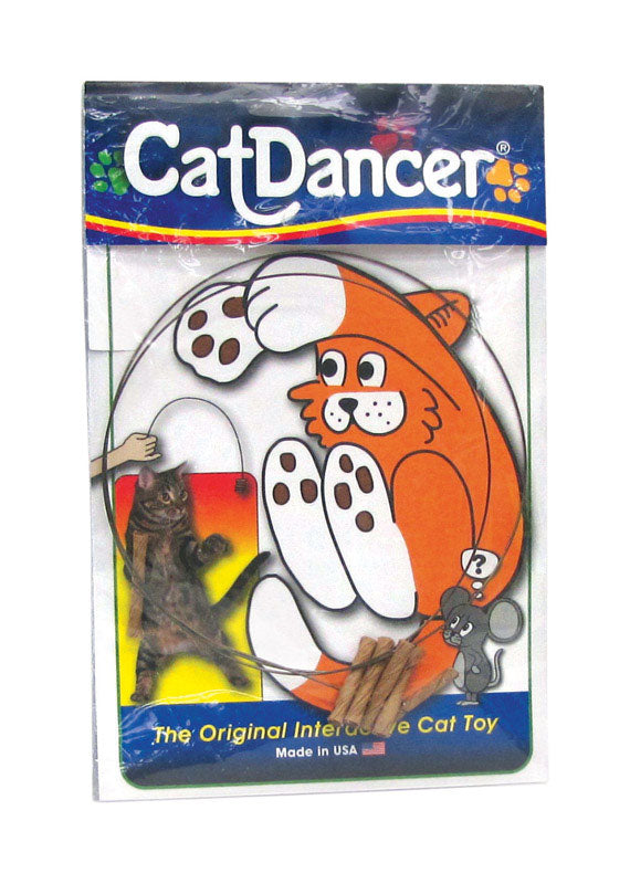 BOSS PET PRODUCTS INC, Jouet pour chat Cat Dancer Orange Steel Large 1