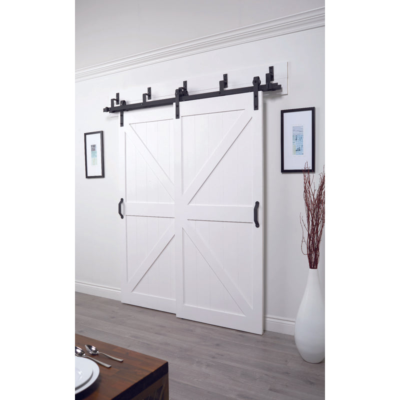 RENIN US LLC, Kit de rail pour porte de grange coulissante Acme Matte Black