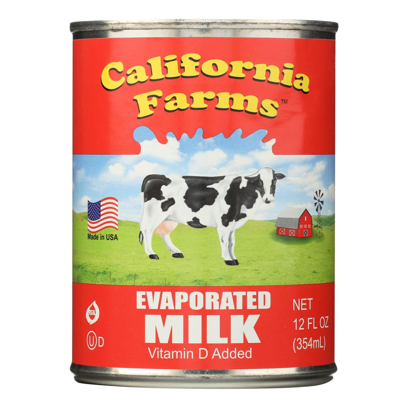 Fermes californiennes, Lait évaporé California Farms - 12 oz - carton de 24 (paquet de 24)