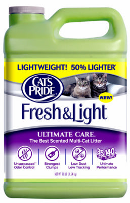 OIL-DRI CORP OF AMERICA, Litière pour chat Cat's Pride Fresh & Light parfum frais et propre 10 lb