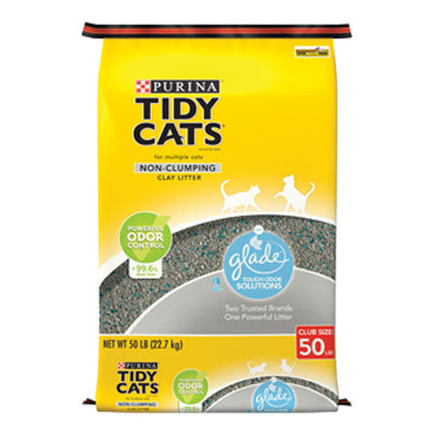 American Distribution & Mfg Co, Litière pour chat avec Glade, non agglomérante, 50-lb.