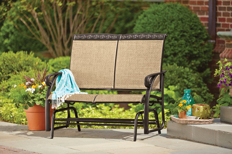 ACE TRADING - MAÎTRE DU PATIO, Living Accents Carlisle Aluminium 2 person Glider 40 in. 44 po 28 po 225 lb 1 pièce