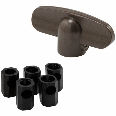 Prime Line Products, Manivelle en "T" pour fenêtre à battant, bronze moulé, 2 paires