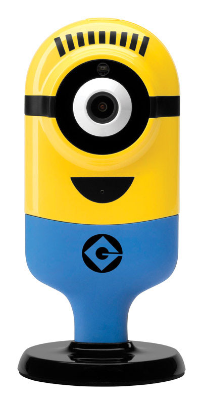 LE GROUPE CHAMBERLAIN INC, Minion Flexi Cam Carl Delighted Caméra de sécurité d'intérieur jaune enfichable